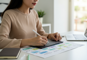 Quá trình vẽ sơ đồ tư duy là hành trình sáng tạo, giúp mỗi ý tưởng được khai phá và sắp xếp rõ ràng.