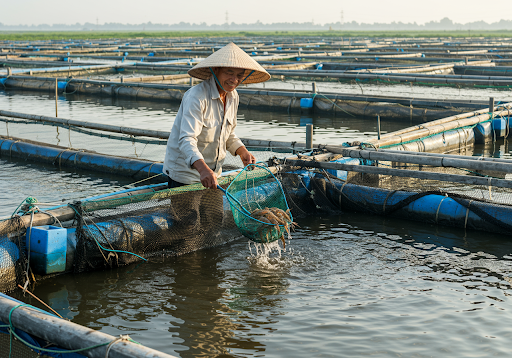 Ngành công nghiệp chế biến thủy sản Việt Nam hoạt động hiệu quả với công nghệ hiện đại và quy trình vệ sinh nghiêm ngặt.